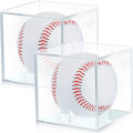 Square Clear Box Moisture Dustproof UV Protected Acrylic Cube Baseball Holde Baseball Display Case